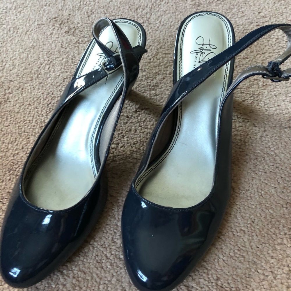 Blue heels size 10